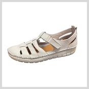 Ladies Softmode 6669-21 Luna White Leather Sandal H Fitting
