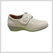 Ladies Softmode Velcro shoe - 6432-18 Elma Beige  2E