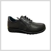 Ladies Softmode Black Lace/Zip Shoe -6657-10 Gloria