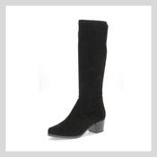 Caprice Women's Black Stretch boot with zip  9-9-25503-45-044