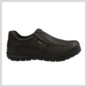 Imac Mens Black Leather Shoe  Rome  451738 Black Slip on