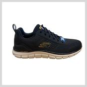 Skechers Mens Black &amp; Gold 232758  Track Leshur