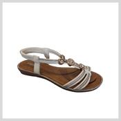 Valentino Conte 3Z9430-6 Ladies, White Sandal