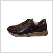 ARA 12-54801-64  Ladies Brown Snake Trainers