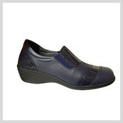 Softmode Ladies Navy Shoe - Erin EE (wide Fitting) -  6675-24 image