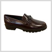 ARA 12-11219-19 Ladies Wine Patent Leather Loafer image
