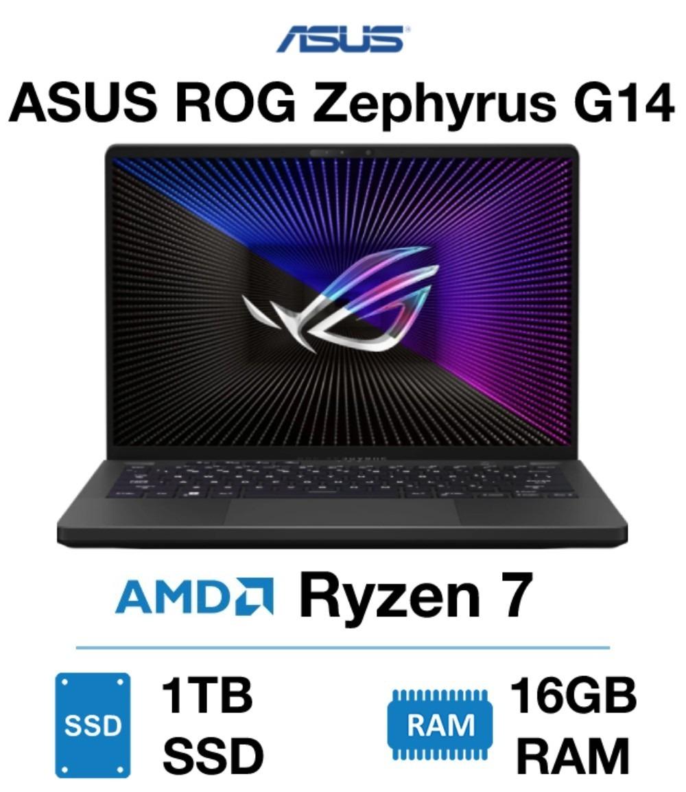 ASUS ROG Zephyrus G14 AMD Ryzen 7 6800HS 16GB 1TB SSD Radeon RX 6700S Graphics Windows