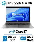 HP Zbook 15u G6 Mobile Workstation  Intel Core i7-8665U  32GB RAM  256GB SSD  Windows 11 Pro 