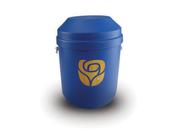 Biodegradable Urn: Blue with Rose (3.7l) image