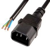 IEC to 3 Stripped Cables