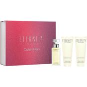 Calvin Klein Eternity for Women Eau de Parfum 50ml, Luxurious Body Lotion 100ml and Luxurious Shower Gel 100ml 3 Piece Gift Set image