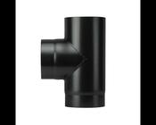 Matt Black Stove Pipe Tee &amp; Cap