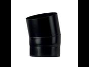 Matt Black Stove Pipe Bend 15 Degree