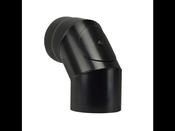 Matt Black Stove Pipe Bend 90 Degree c/w Door