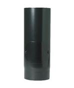125mm Gloss Black Straight Pipe 330mm with Door