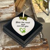 'Bless The Road' Ceramic Keepsake