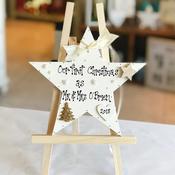 Newlywed's Christmas Star Plaque image