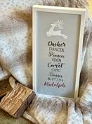 Reindeer Christmas Frame