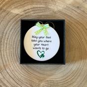 'Where Your Heart Wants' Travel Ceramic Keepsake