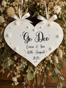 Deluxe Wedding Plaque incl. Names &amp; Wedding Date