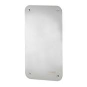 Extended Splash Back Panel - Polished Stainless Steel - Pre-Drilled with Mirror Screws &amp; Screw Caps image