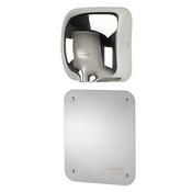 Splash Back Panel - White Stainless Steel - Pre-Drilled with Mirror Screws &amp; Screw Caps image