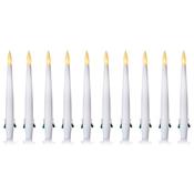 10pc 15cm White Candle W-Clip
