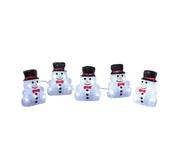 5 Acrylic Sitting Snowmen image