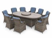 Amalfi 8 Seater Oval Dining Set
