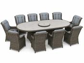 Amalfi Oval 10 Seater Dining Set