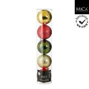 Bauble Unbreakable Mixed 5 Pieces D15cm image
