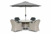 Bramblecrest Monterey 4 Seat Round Dining Set Dove Grey image