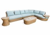 Britannia Corner Sofa Set with Connected Side Table