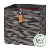 Capi Anthracite Nature Rib NL Square Planter 125L image