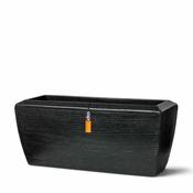 Capi Black Planter Rectangle Granite 90x35x40cm image