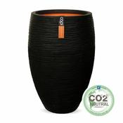 Capi Black Vase Elegant Deluxe Rib 51x72cm image