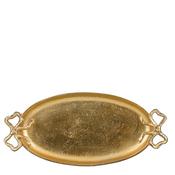 Decoration Tray Bow Gold L 42cm image