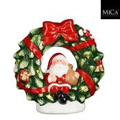 Decoration Wreath Santa Red BO image