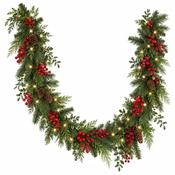 Hollyberry 9ft X 12" Prelit Garland image