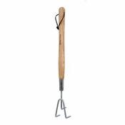 K&amp;S Stainless Steel Border 3 Prong Cultivator