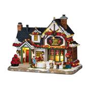 Lemax Poinsettia Lane Bed &amp; Breakfast image