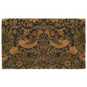 Morris &amp; Co Printed Coir Strawberry Thief Navy 45x75 image
