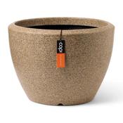 PLANTER BALL ARC GRANITE 48X35 WARM TAUPE image