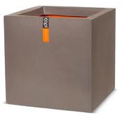 Planter Square Smooth NL Warm Taupe 40x40 image