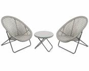 Tobs Rattan Folding Bistro Set Cream
