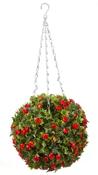 Topiary Red Rose Ball 30cm