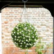 Topiary White Rose Ball 30 Cm