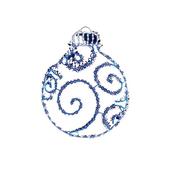 Twinkling Flexibright Bauble w-245 Blue-Wht Mix LEDs 78x59cm