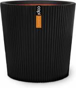 Vase Conical Groove NL Black 36x34
