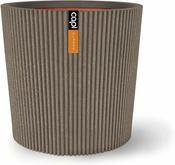 Vase Conical Groove NL Warm Taupe 45x41
